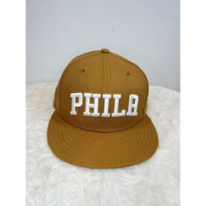New Era 9FIFTY Philadelphia Phillies Snapback Hat Brown White NBA